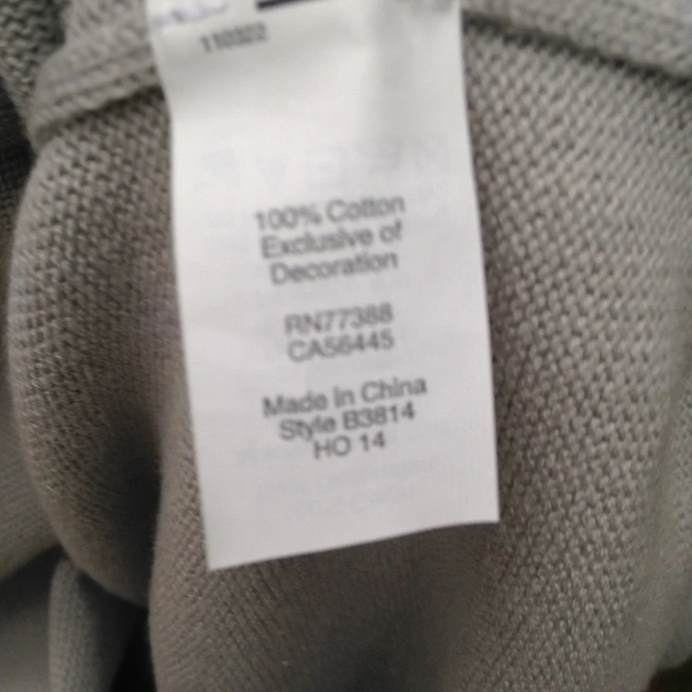 j.Crew gray sweater with white appliqué large